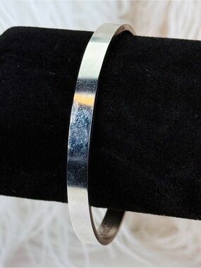 Silvertone Inspirational Cuff Bracelet - Do No Harm Quote
